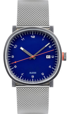 Alessi Watches Tic15 Watch - Steel strap. Blue,Steel