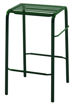 Magis Striped Bar stool - H 68 cm - Plastic seat. Green