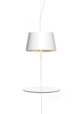 Northern Lighting Illusion Pendant - Small table. White