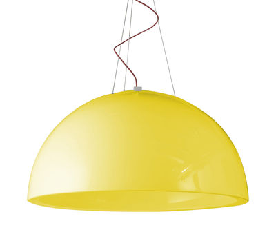 Slide Cupole Pendant - Lacquered version - Ø 120 cm - LED. Yellow lacquered