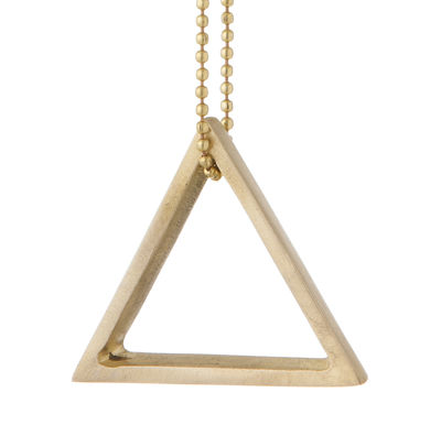 Ferm Living Brass Ornament / Triangle Bauble. Brass