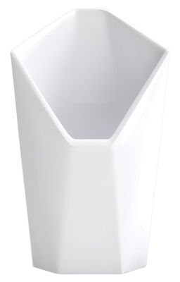 Non Sans Raison Cornet facette Pot - H 13 cm. White