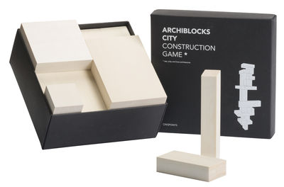 cinqpoints Archiblocks City Construction game - 18 pieces. Light wood