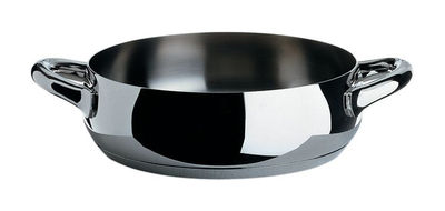 Alessi Mami Low casserole - Ø 24 cm. Polished steel
