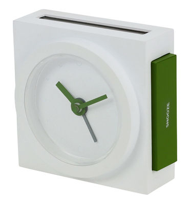 Lexon Maizy Alarm clock - Solar powered. White,Green