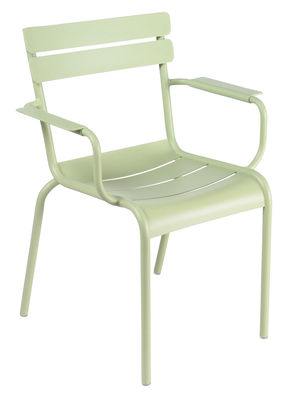 Fermob Luxembourg Stackable armchair. Lime