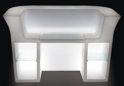 Slide My desk Luminous desk - Luminous - W 180 cm. White