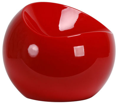 XL Boom Ball Chair Pouf. Red