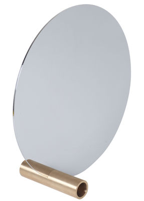 L'atelier d'exercices Disque Mirror - Ø 30 cm. Golden brass
