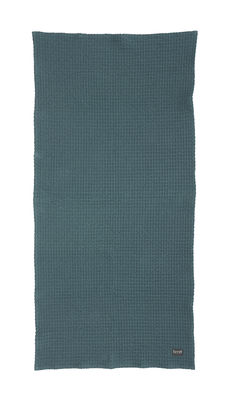 Ferm Living Towel - 100 x 50 cm. Petrol blue