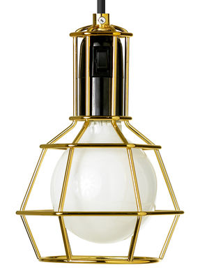 Design House Stockholm Work Lamp - Lamp that can be used as a suspension. Gold