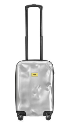 Crash Baggage Bright Small Suitcase - / On wheels - Cabin size. Silver