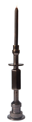 Diesel living with Seletti Transmission Candle stick - / H 43,5 cm. Bronze