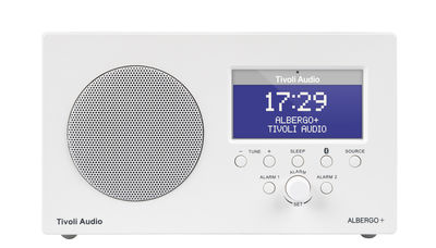 Tivoli Audio Albergo Clock radio - Bluetooth speaker. White