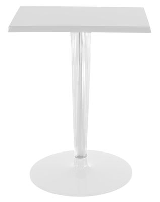 Kartell TopTop - Dr. YES Table - Square table top 70x70 cm. White