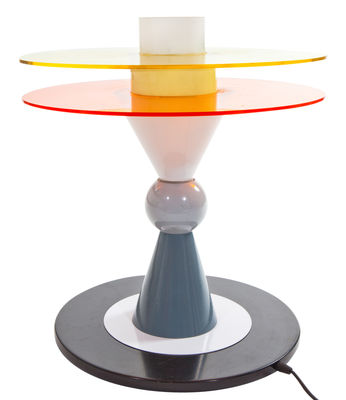 Memphis Milano Bay Table lamp. Multicoulered