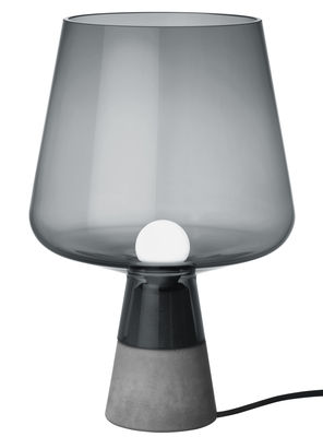Iittala Leimu Table lamp - / Ø 25 x H 38 cm. Smoked grey