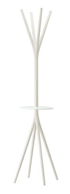 Alias Tray - For To'taime coat stand - Glass version. White