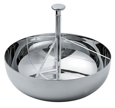Alessi Small dish - 3 compartments. Steel,Transparent