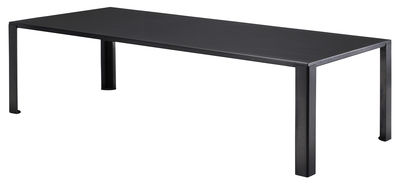 Zeus Big Irony Table - Rectangular steel top - L 238 cm. Black