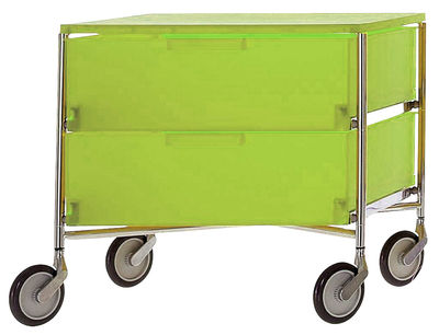 Kartell Mobil Mobile container - With 2 drawers. Green