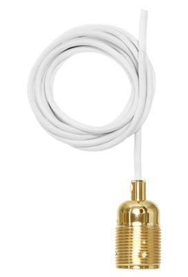Frama - Pop Corn Frama Kit Pendant - Set cable + lamp socket E27. Brass
