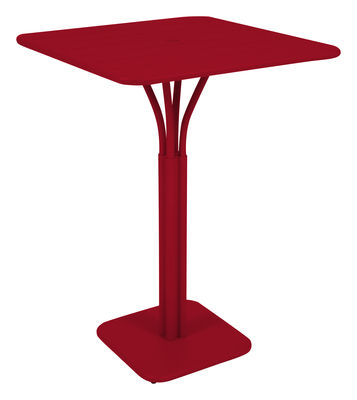 Fermob Luxembourg High table - 80 x 80 x H 105 cm. Poppy red