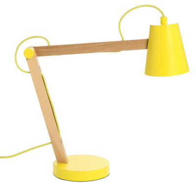 Frandsen Play Table lamp. Yellow,Light wood