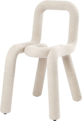 Moustache Bold Padded chair - Fabric. Beige