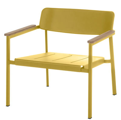 Emu Shine Easy chair. Teak,Mustard yellow