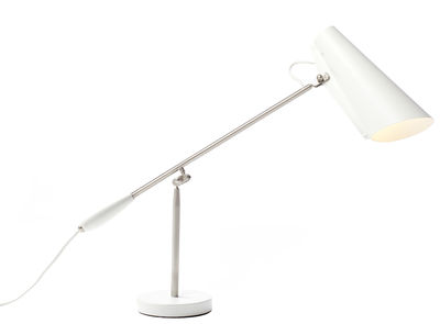 Northern Lighting Birdy Table lamp - / Dahl 1952. White,Nickel