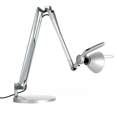 Luceplan Fortebraccio Table lamp - Switch. Aluminum