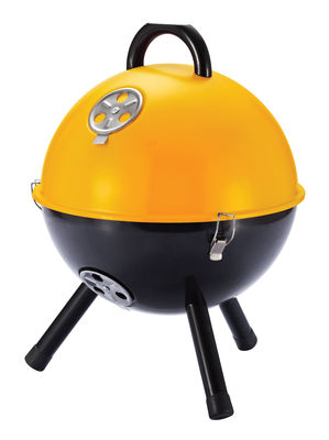 Loooqs Charcoal grill - Table - Ø 32 x H 42 cm. Orange,Black