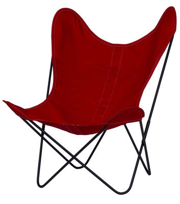 AA-New Design AA Butterfly Armchair - Cloth / Black structure. Cherry