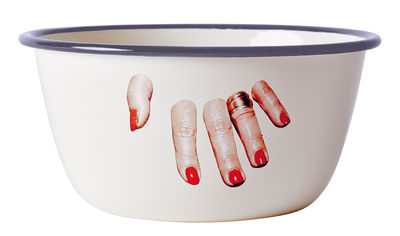 Seletti Toiletpaper Bowl - / Finger hand. Beige