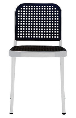 De Padova Silver Chair. Black,Satin aluminium