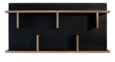 POP UP HOME Rack Shelf - L 90 x H 45 cm. Black,Natural wood