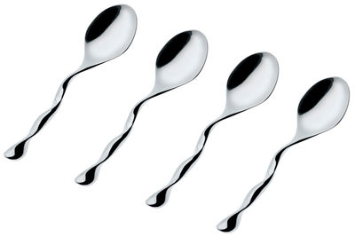 Alessi Il Caffè Coffee spoon - Set of 4. Steel