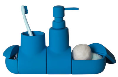 Seletti Submarine Accessories set - For bathroom. Blue