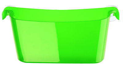 Koziol Miniboks Storage box - With sucker. Transparent green