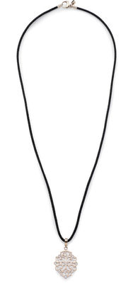 Leonardo Bijoux Arabesco Necklace. Black,Polished steel