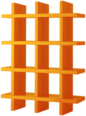 Slide My Book Bookcase - H 184 cm - W 138 cm. Orange