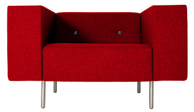 Moooi Bottoni Padded armchair. Red
