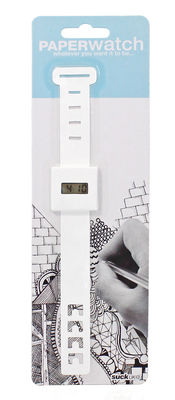Suck UK Paperwatch Watch - In paper / To customize. White