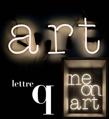 Seletti Neon Art Wall light - Letter Q. White