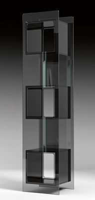 FIAM Magique Totem Bookcase. Black,Transparent