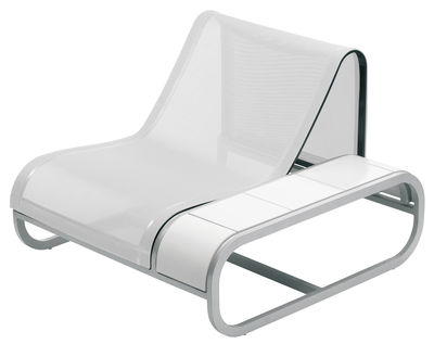 Ego Tandem Armchair - Corian version - left armrest. White