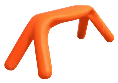 Slide Atlas Bench - Lacquered version. Lacquered orange