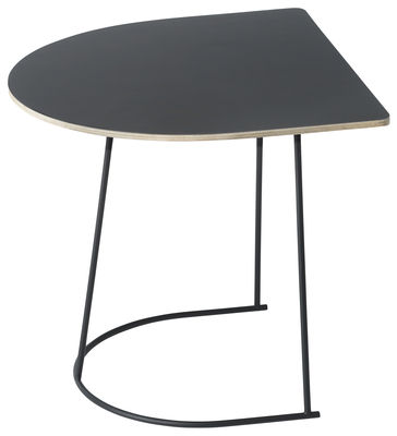 Muuto Airy Half Supplement table - / 44 x 39,5 cm. Black