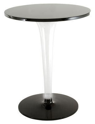 Kartell TopTop - Dr. YES Table - Round table top Ø 70 cm. Black